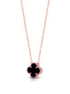 Black onyx sterling silver pendant chain