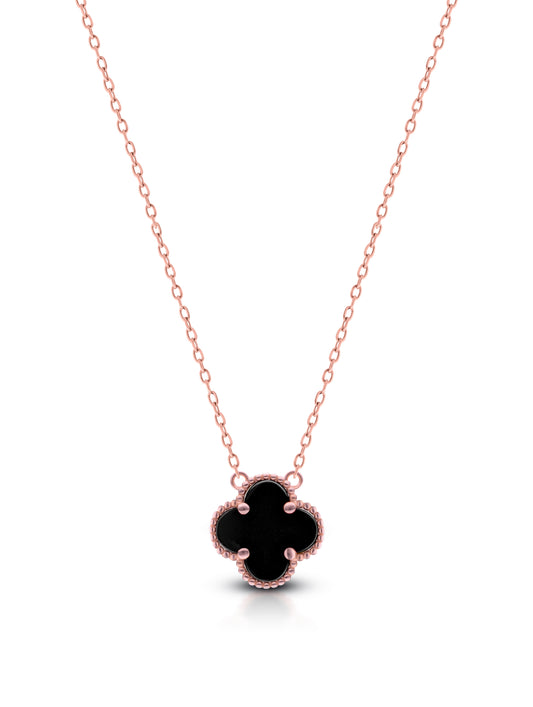 Black onyx sterling silver pendant chain