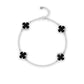 Black onyx sterling silver bracelet
