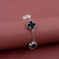 Black onyx sterling silver bracelet