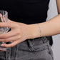 Sterling silver double heart bracelet