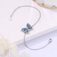 Blue butterfly sterling silver bracelet