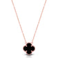 Black onyx sterling silver pendant chain
