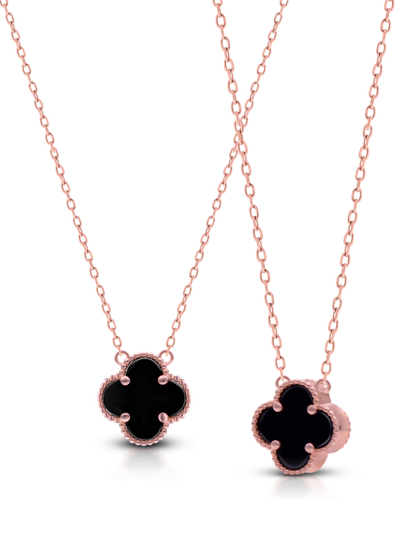 Black onyx sterling silver pendant chain