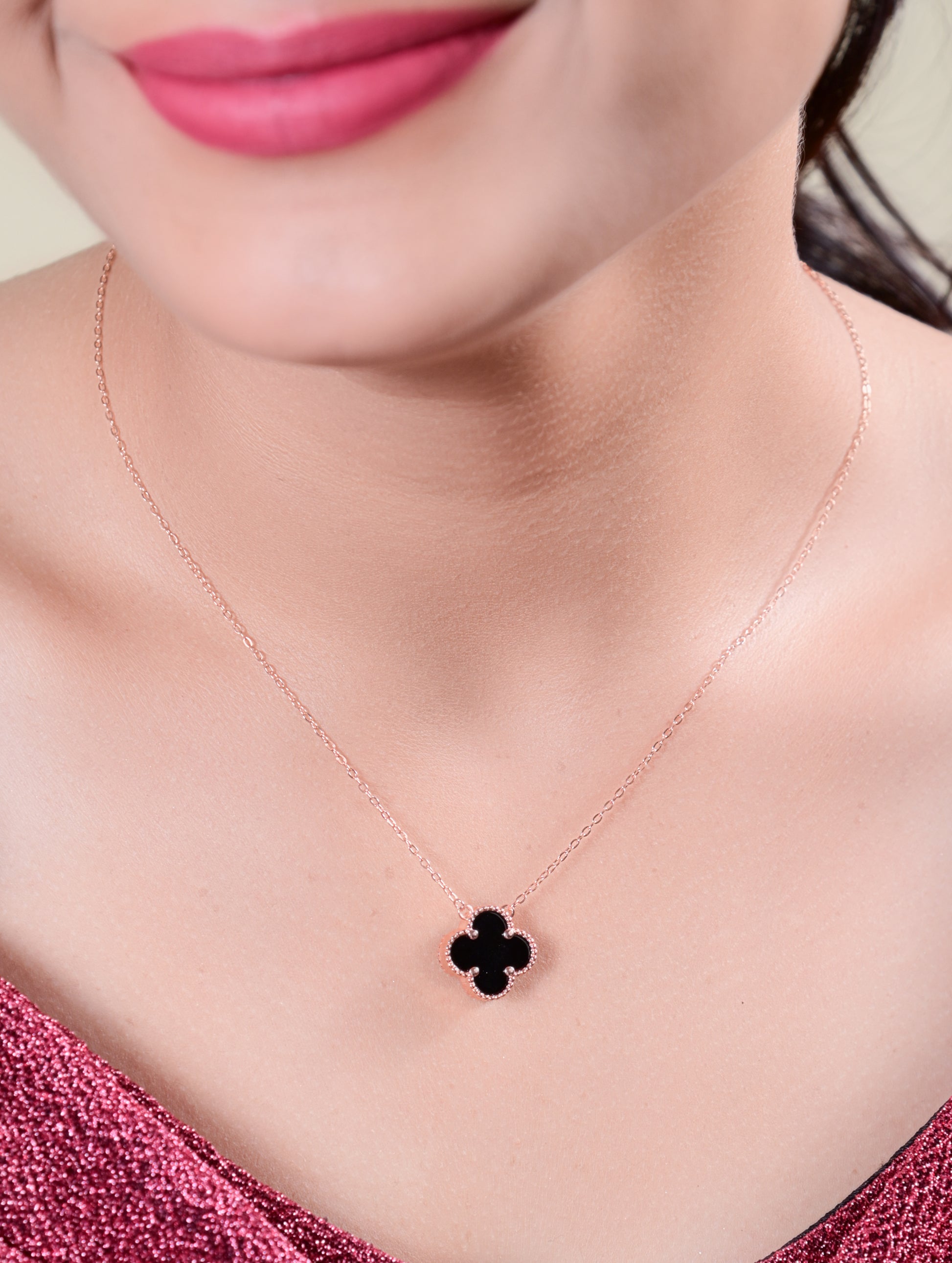 Black onyx sterling silver pendant chain