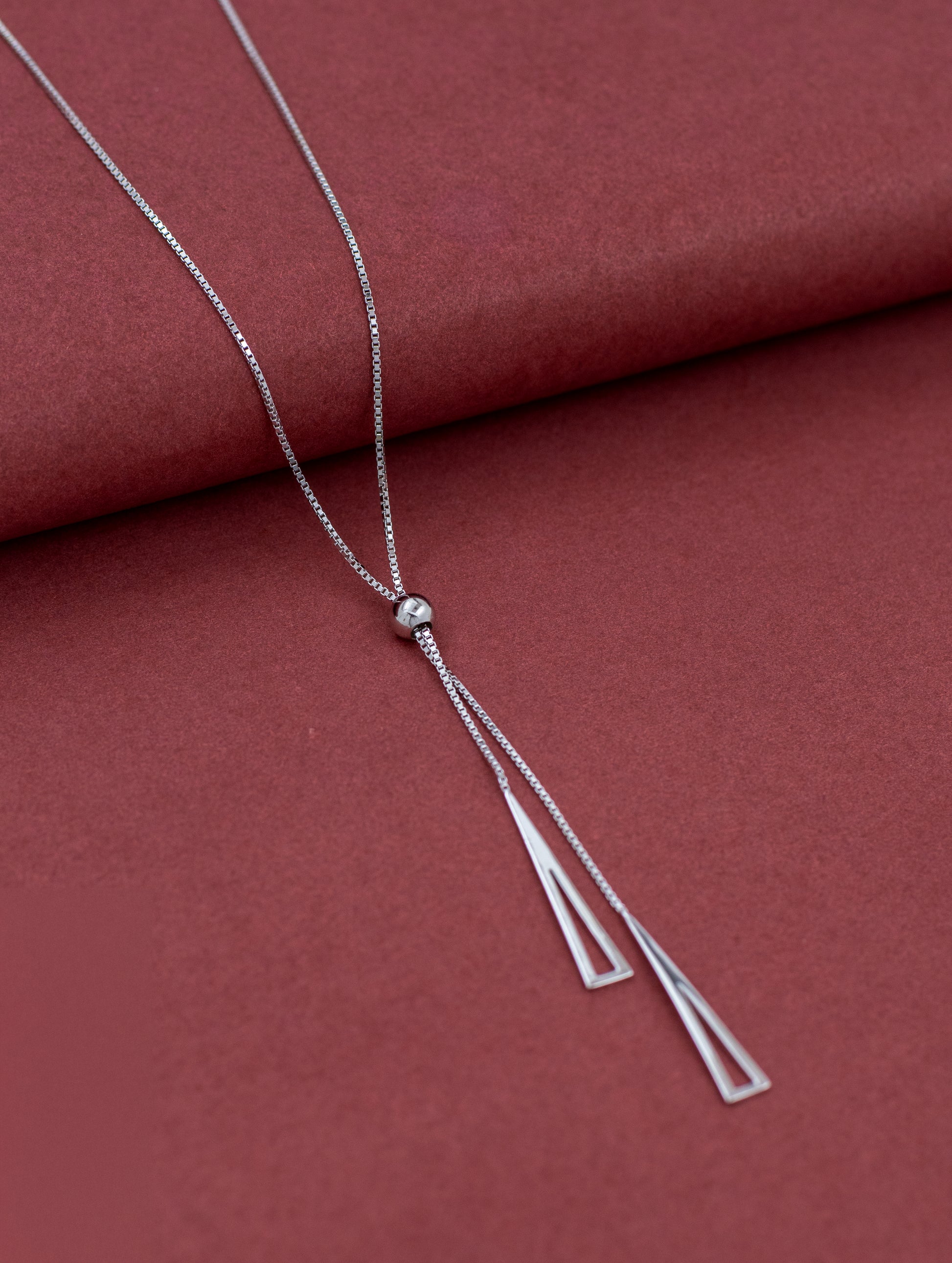 Adjustable sterling silver chain