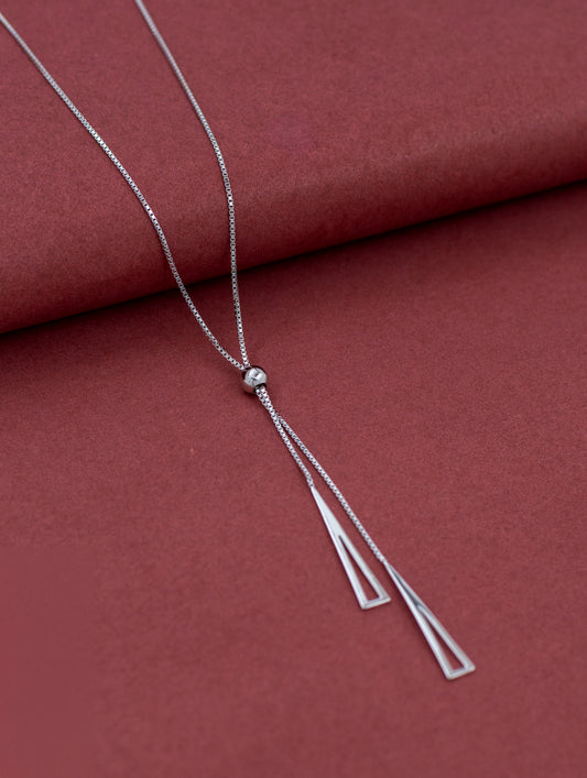 Adjustable sterling silver chain