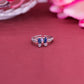 Detachable butterfly wing sterling silver ring