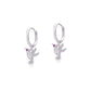 Bird drop sterling silver Bali earrings