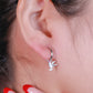 Bird drop sterling silver Bali earrings