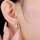 Semi precious bird sterling silver stud earrings