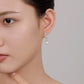 Pearl drop sterling silver earrings